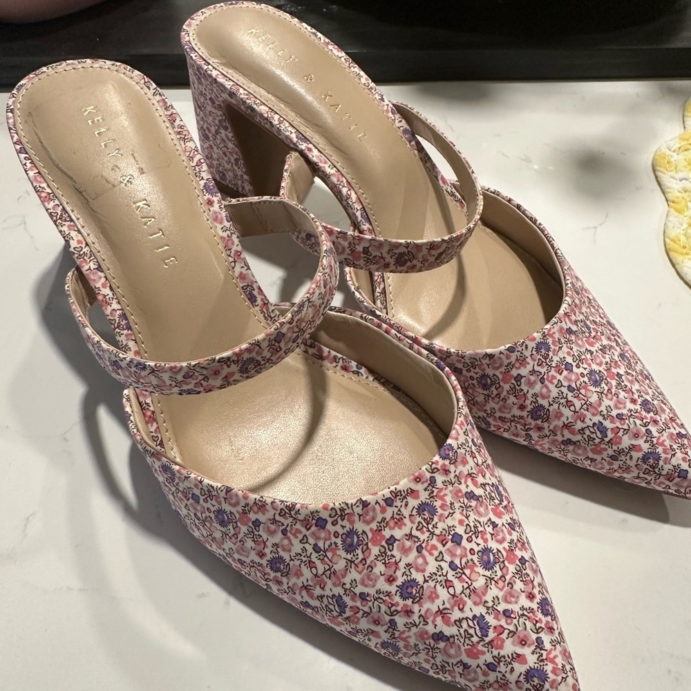 Kelly & Katie Pink Floral Women's Shoes